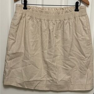J. Crew Factory Cream Mini Skirt